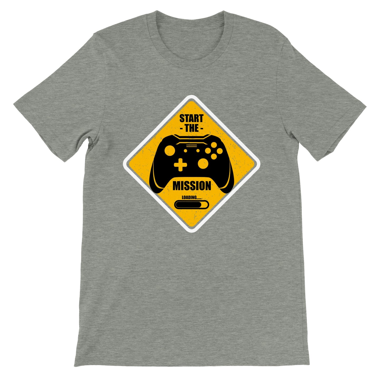 Gaming-T-Shirt – Start The Mission Loading – Premium-Unisex-T-Shirt 