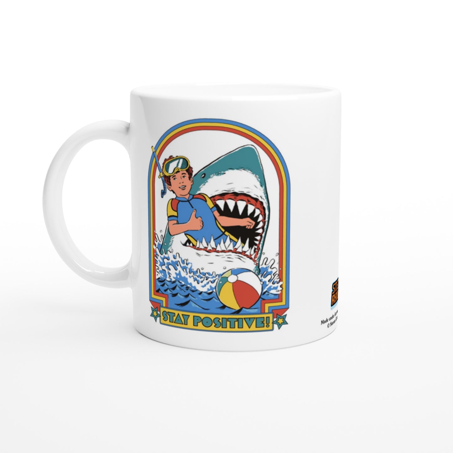 Official Steven Rhodes Mug - Stay Positive - 330ml White Mug