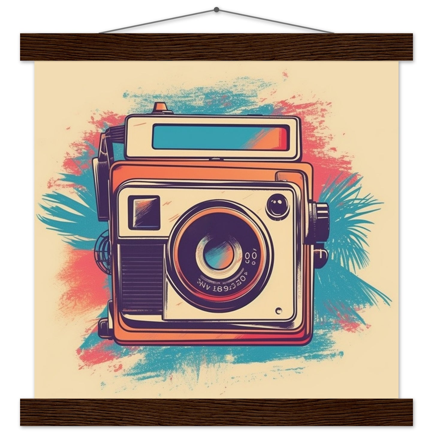 Plakat - Polaroid Camera Vintage Artwork Number 1 - Premium Mat Med Hanger