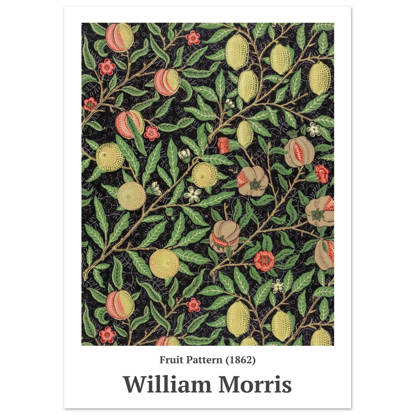 Poster – Fruchtmuster (1862) William Morris – Premium mattes Posterpapier 