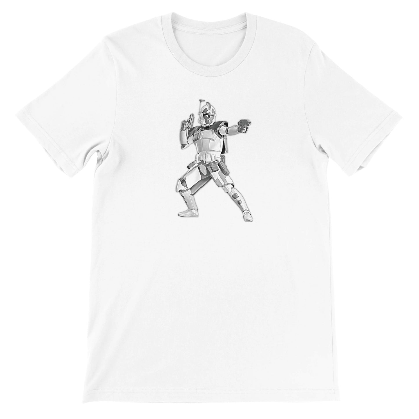 Artwork T-Shirt - Star Wars Stormtrooper Faded Drawing Premium Unisex T-Shirt 