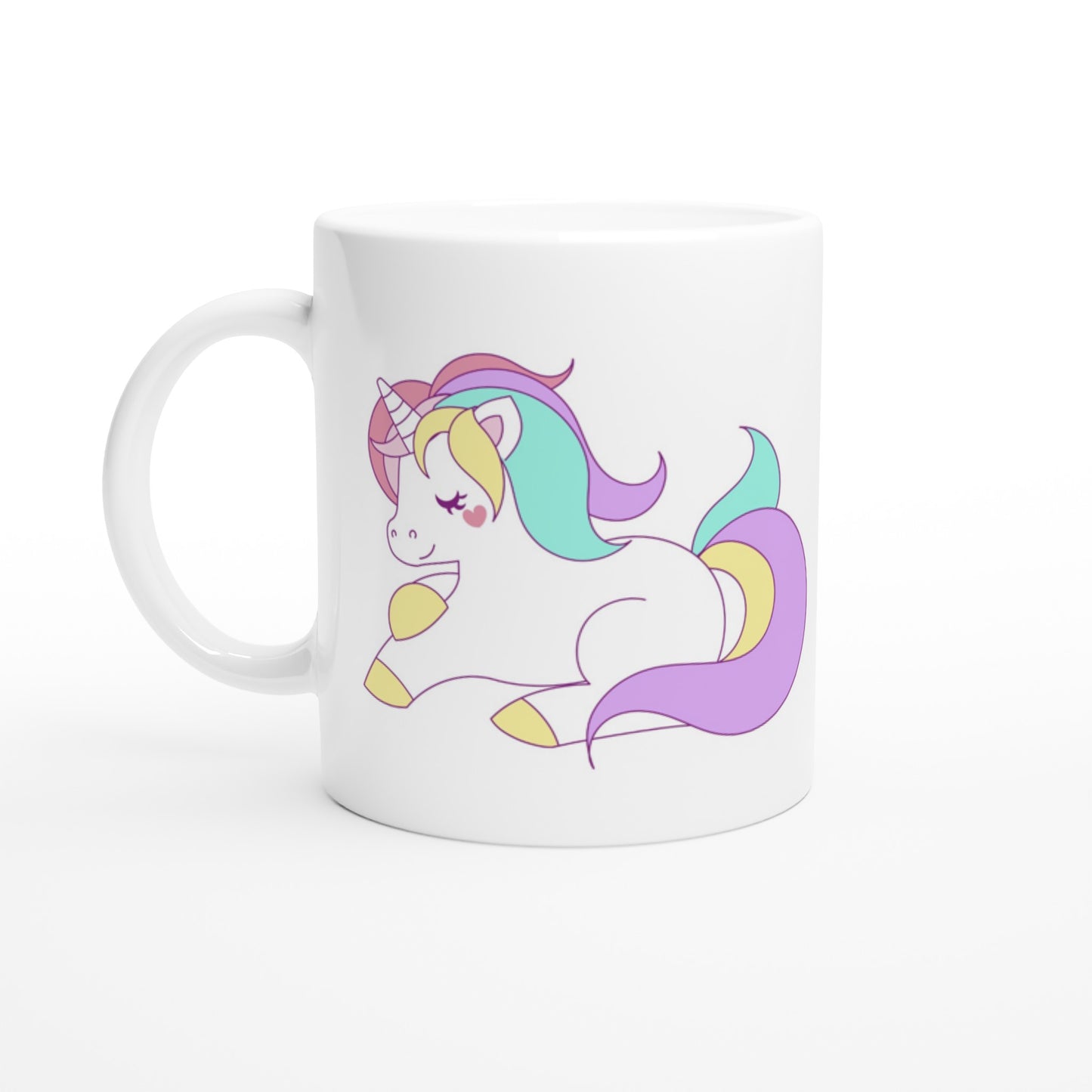 Artwork Mug - Unicorn Artwork Number 1 - White Ceramic Mug 330ml