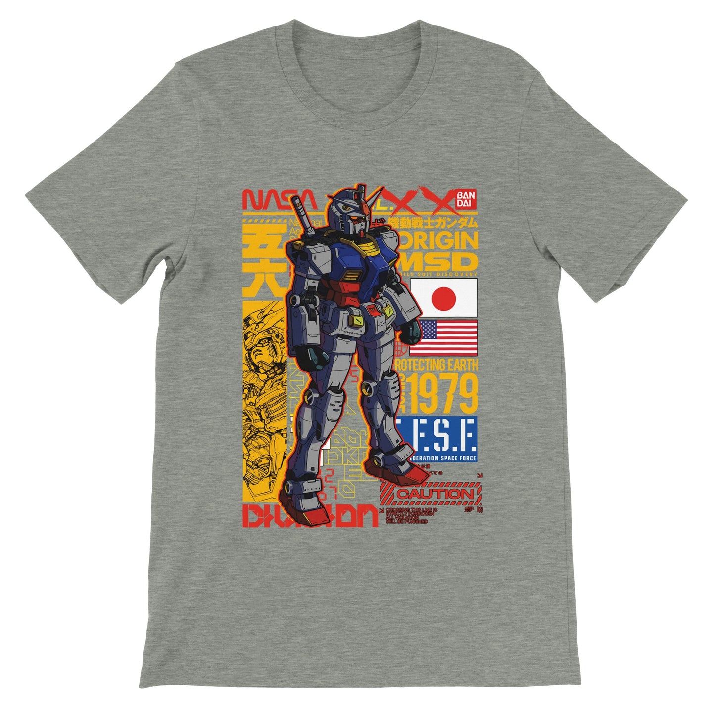 Gundam T-shirts - Gundam Artwork Vol 1 - Premium Unisex T-shirt