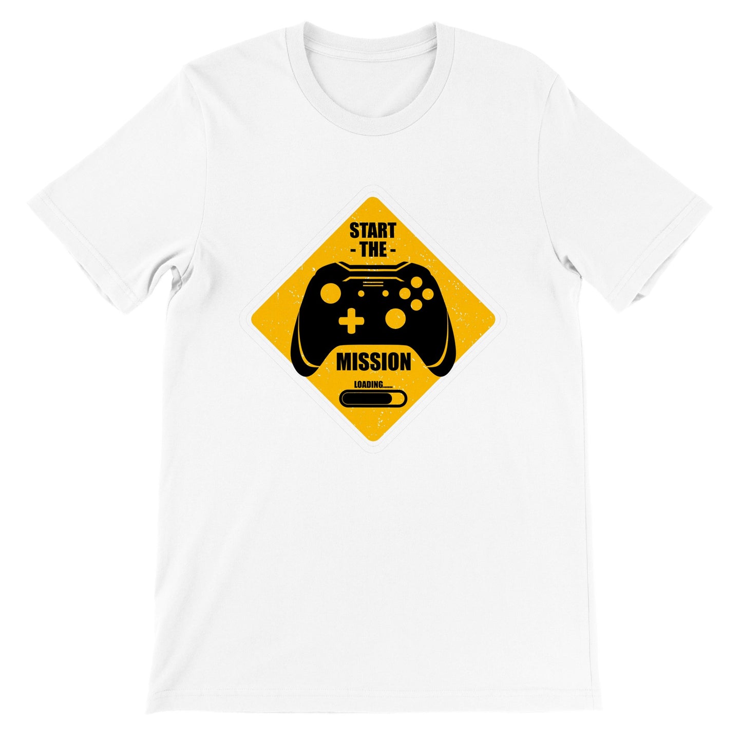 Gaming-T-Shirt – Start The Mission Loading – Premium-Unisex-T-Shirt 