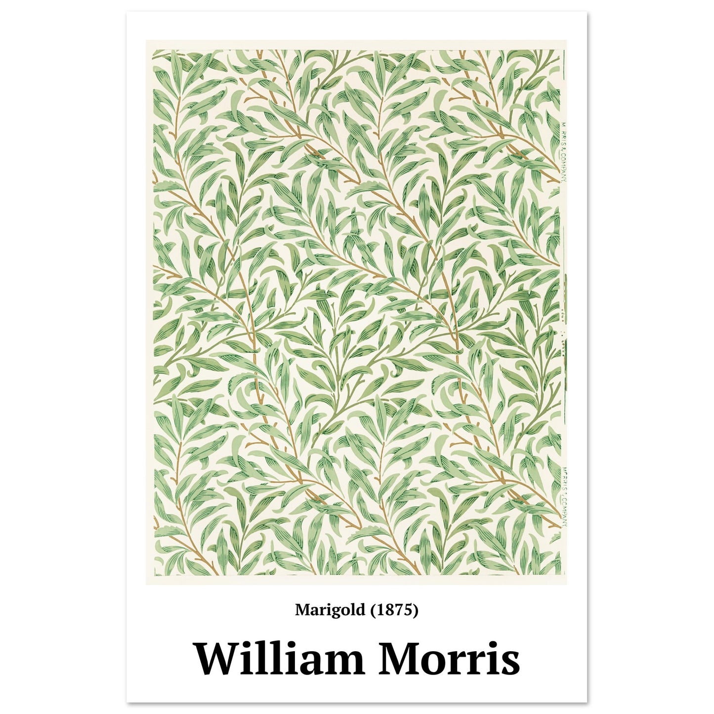 Poster - Marigold pattern (1875) William Morris - Premium Matte Poster Paper 