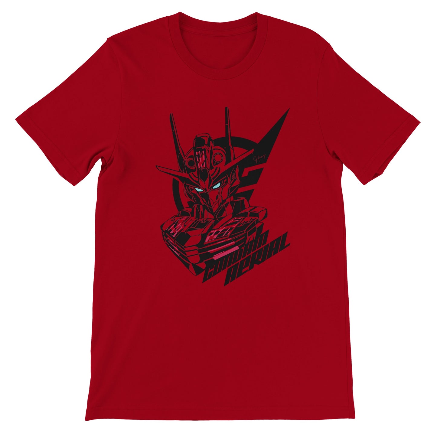 Gundam T-shirt - Gundam Aerial Artwork - Premium Unisex T-shirt