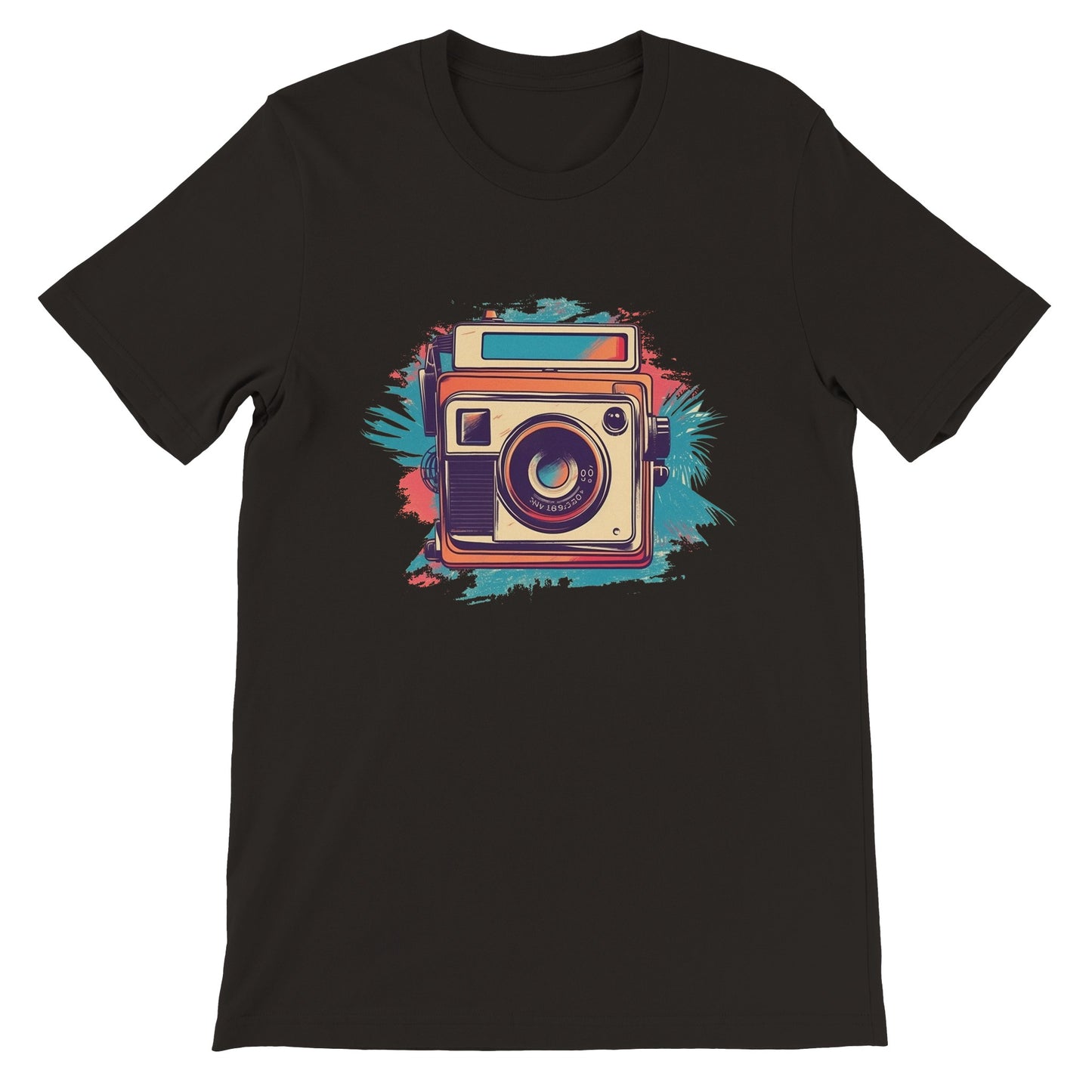 Kunstwerk-T-Shirt – Polaroid-Kamera Vintage-Kunstwerk Nummer 1 – Premium-Unisex-T-Shirt 