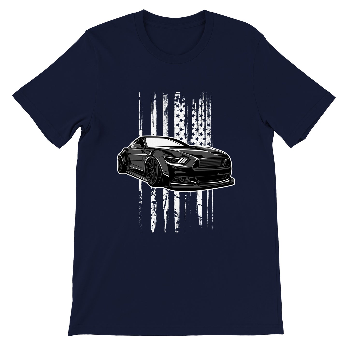 Car T-shirt - The Legendary Mustang - Artwork - Premium Unisex T-shirt 