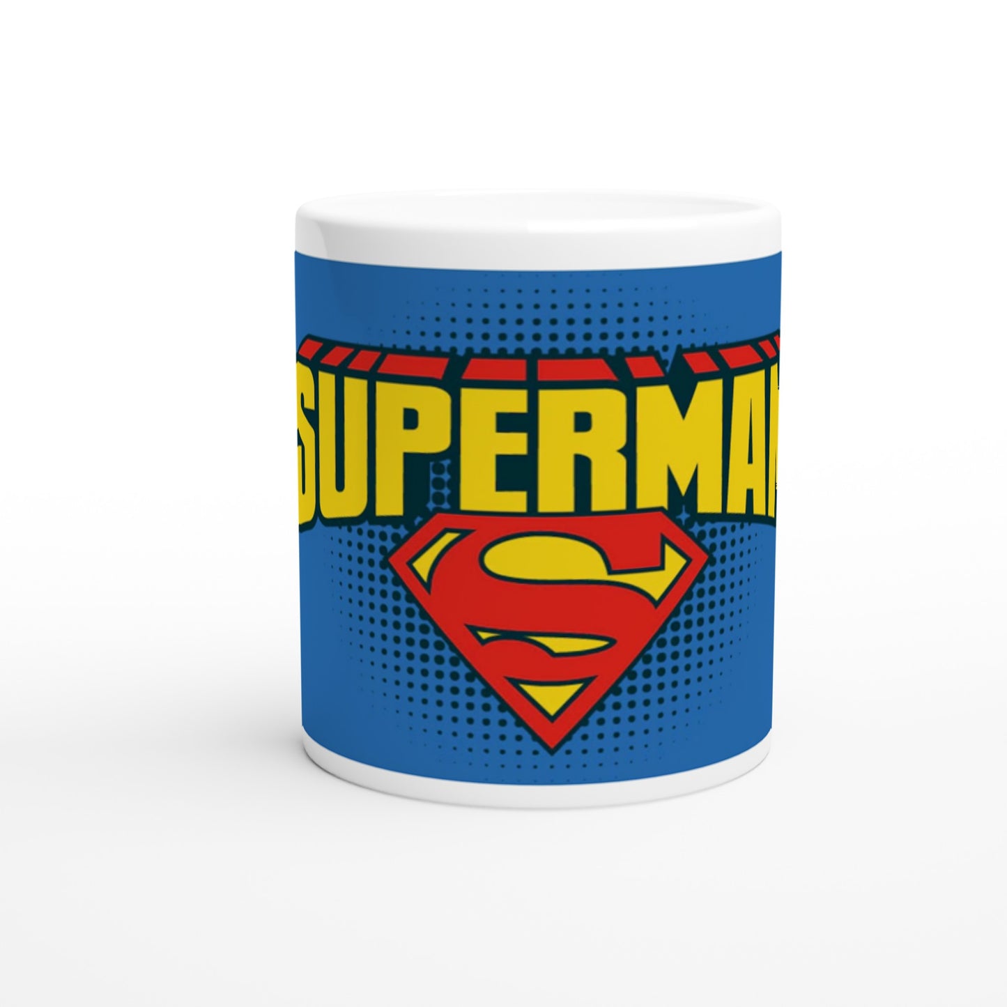 Offizielle DC Comics-Tasse – Superman-Logo – 330 ml, weiße Tasse