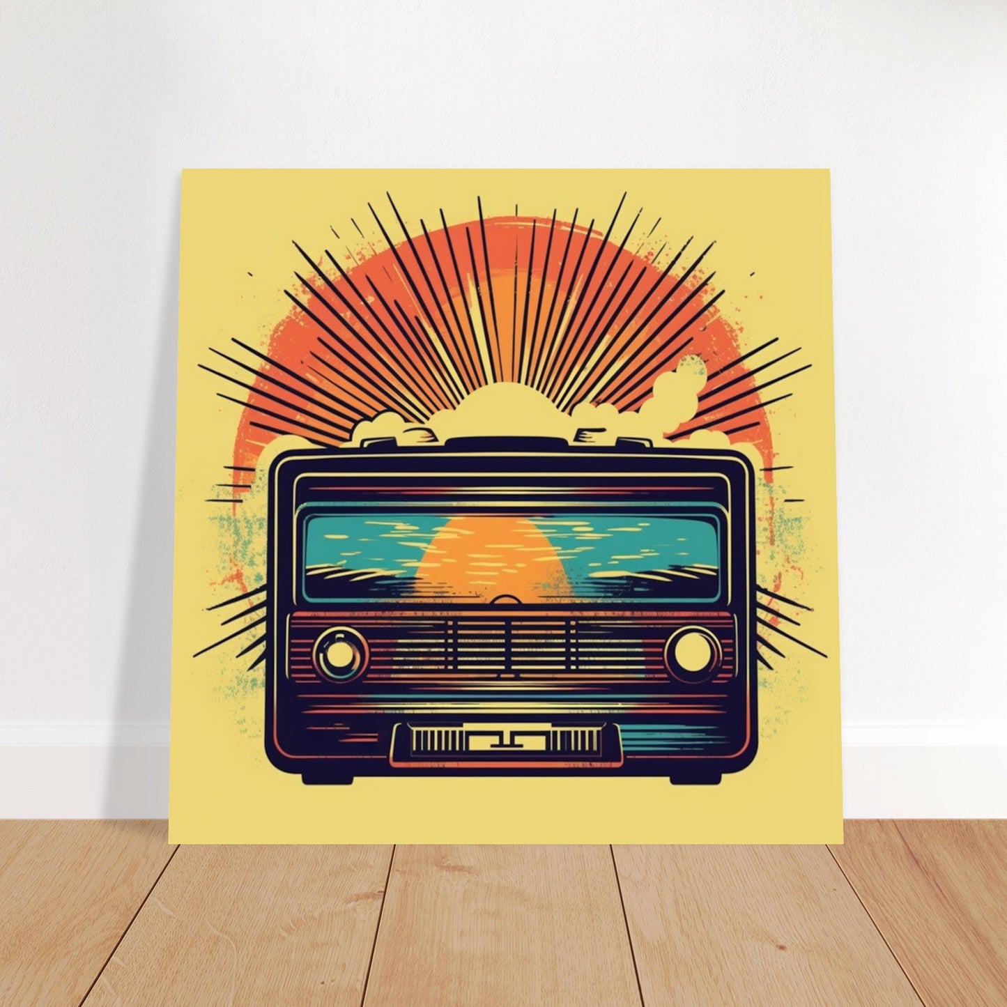 Poster - Vintage Radio Artwork Number 1 - Premium Matte Poster Paper 