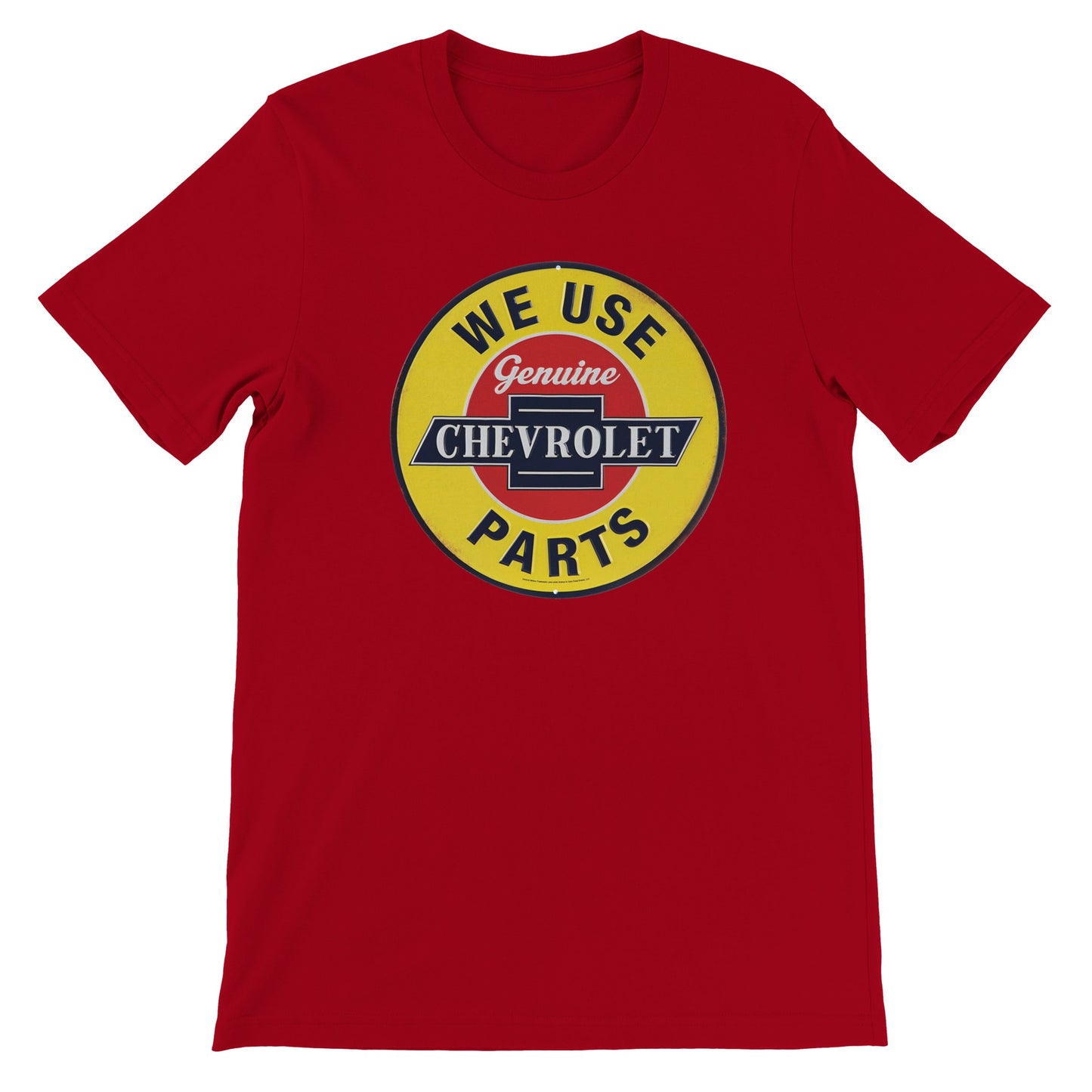 Bil T-shirt - Vintage distorted Chevrolet sign - Premium Unisex T-shirt