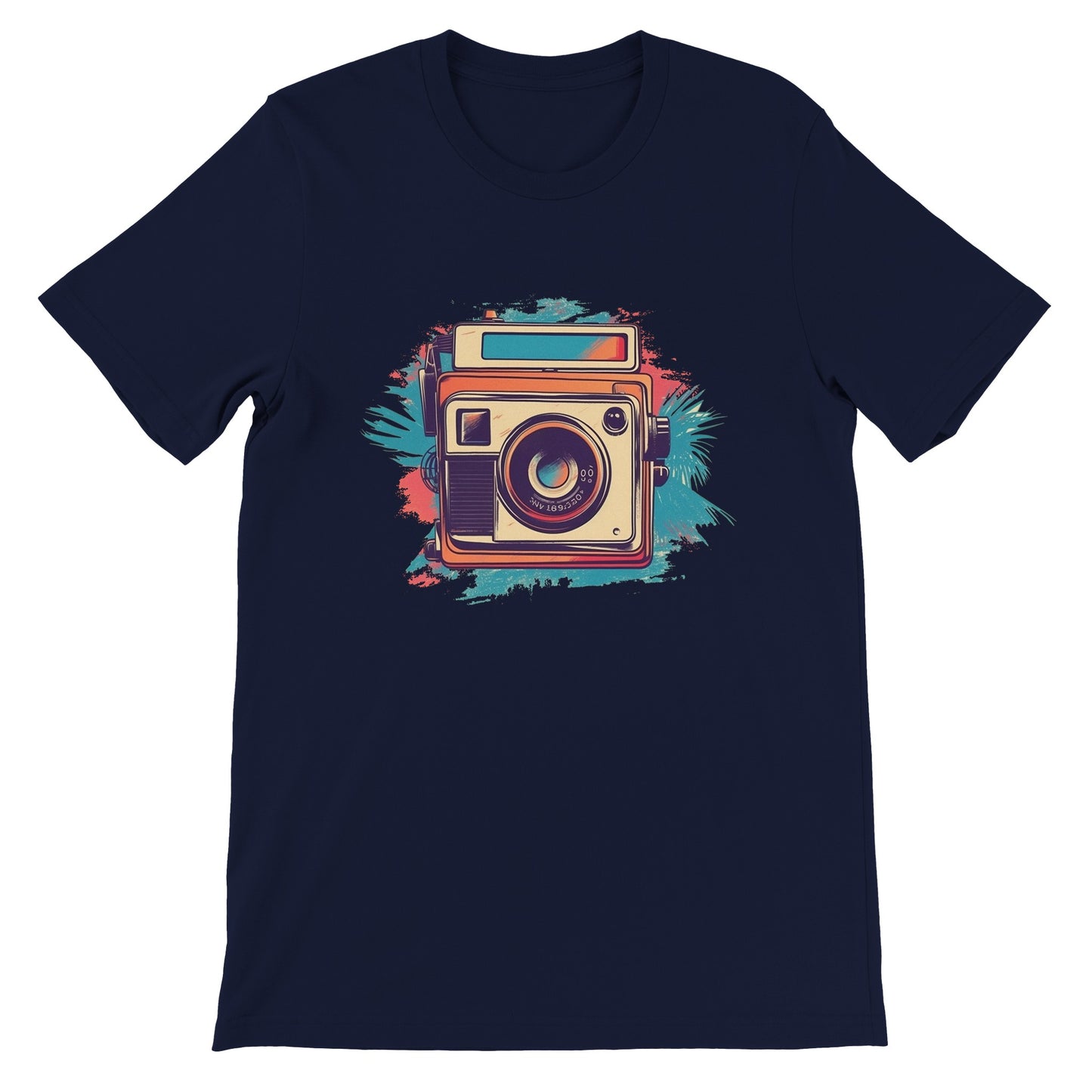 Artwork T-shirt - Polaroid Camera Vintage Artwork Number 1 - Premium Unisex T-shirt 