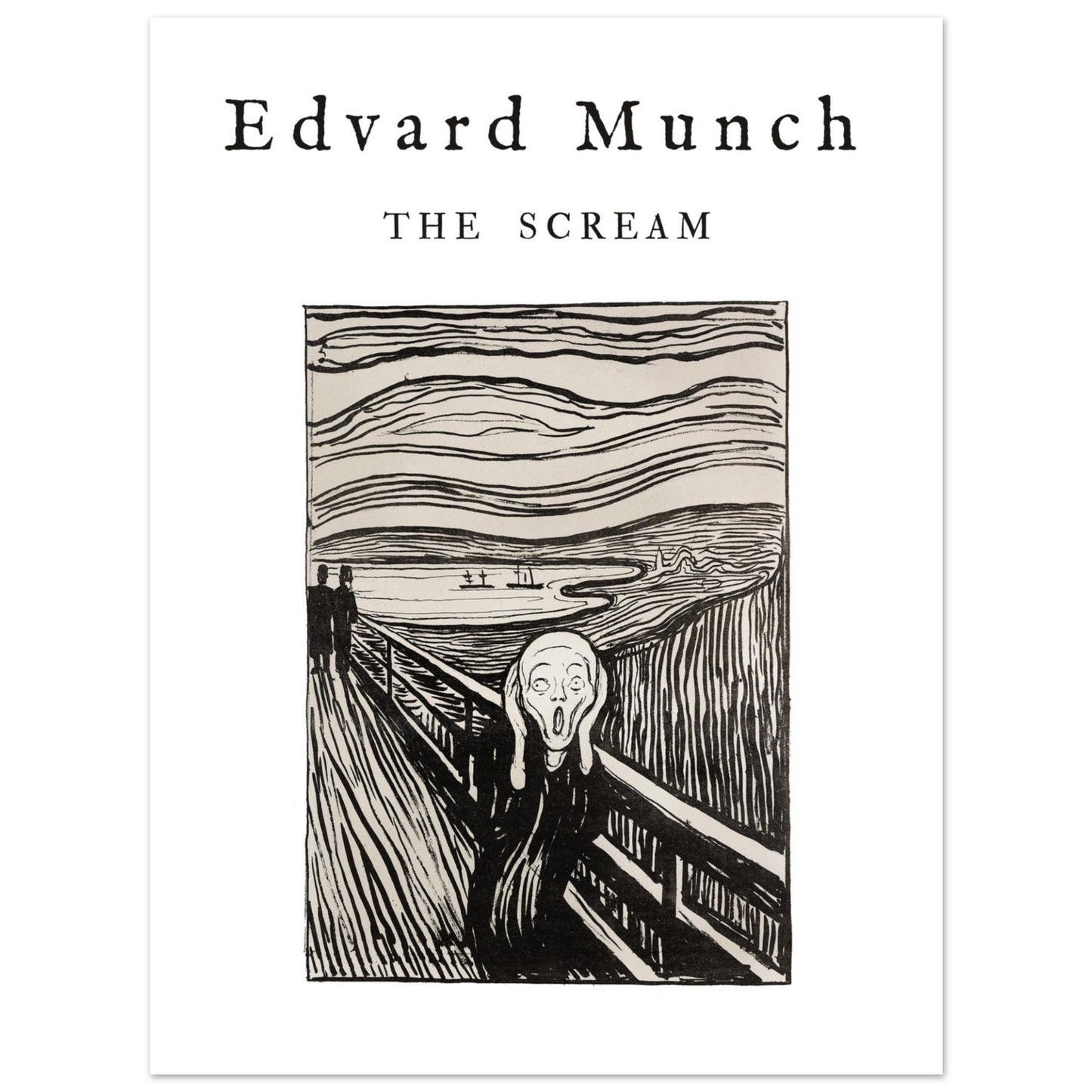 Poster - Scream - Edvard Munch (1895). Original from The Art Institute of Chicago