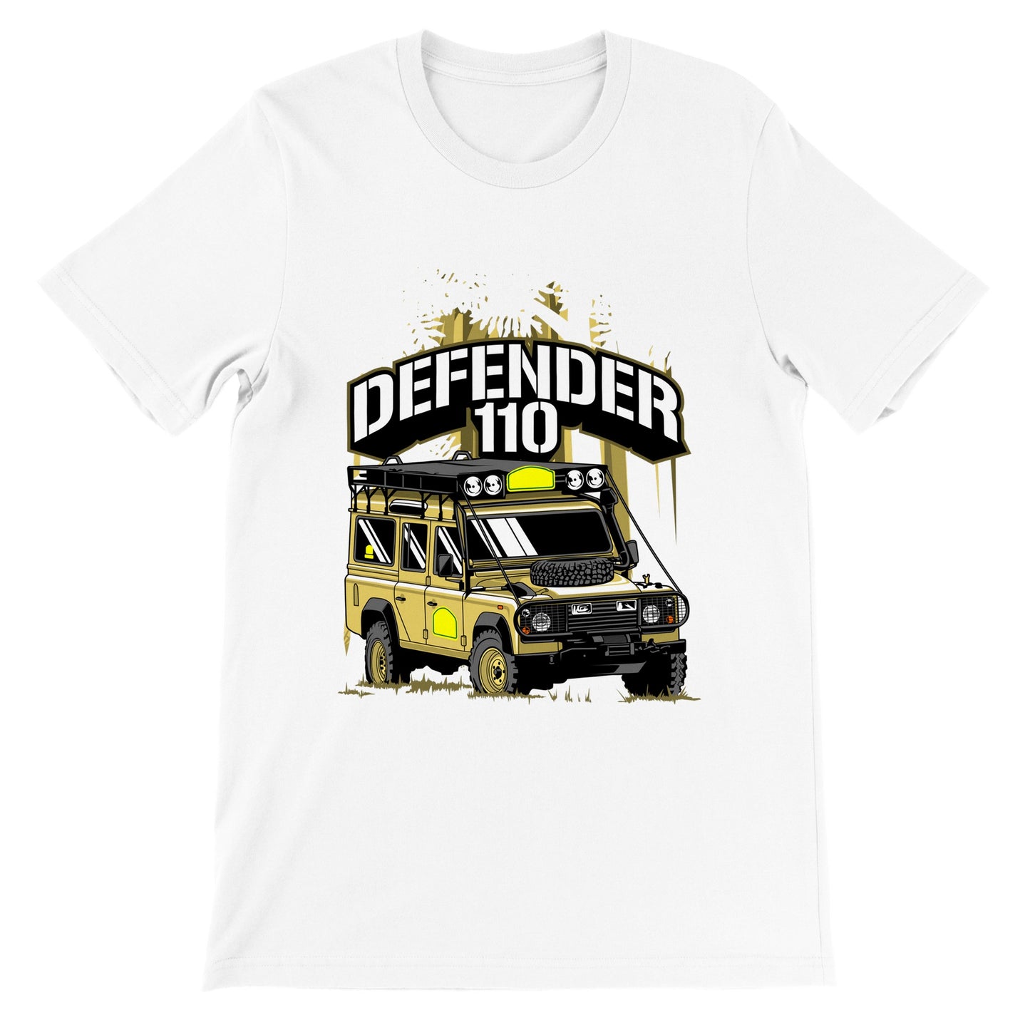 Auto-T-Shirt – The Defender 110 – Kunstwerk – Premium-Unisex-T-Shirt 