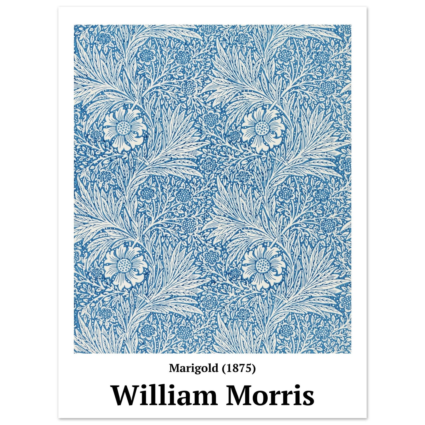 Poster – Ringelblumenmuster (1875) William Morris – Premium mattes Posterpapier 