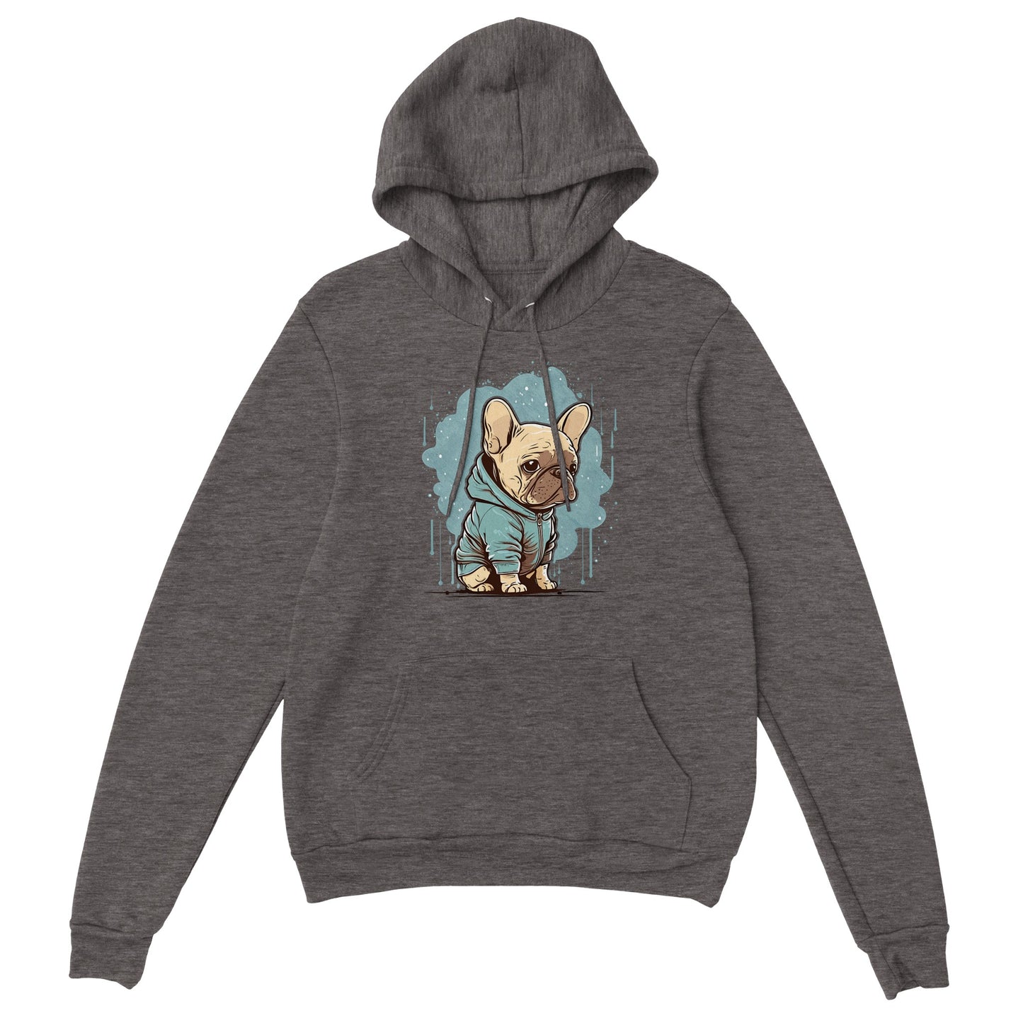 Hoodie - Light French Bulldog Light Hoodie Artwork - Premium Unisex Pullover Hoodie