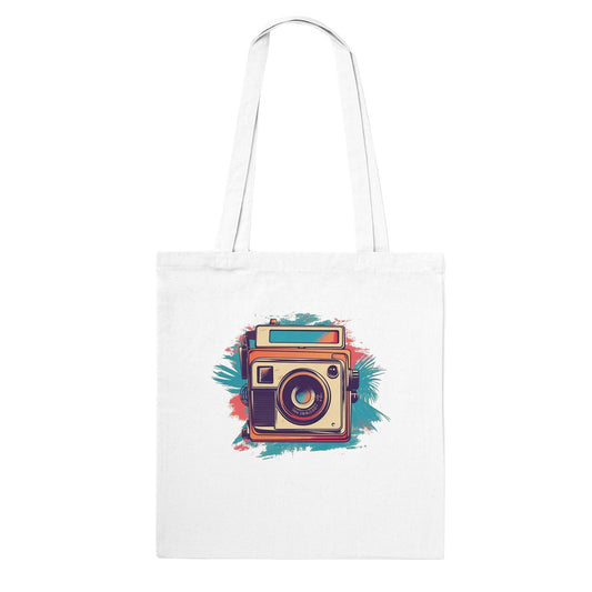 Artwork Tote Bag - Polaroid Camera Vintage Artwork Number 1 - Classic Tote Bag 