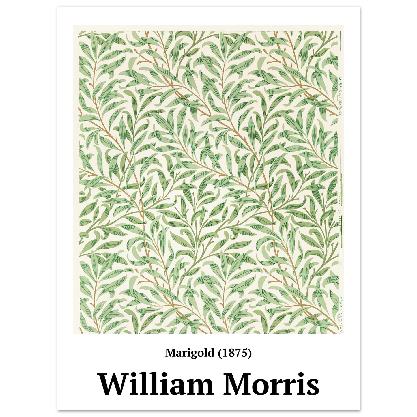 Poster - Marigold pattern (1875) William Morris - Premium Matte Poster Paper 