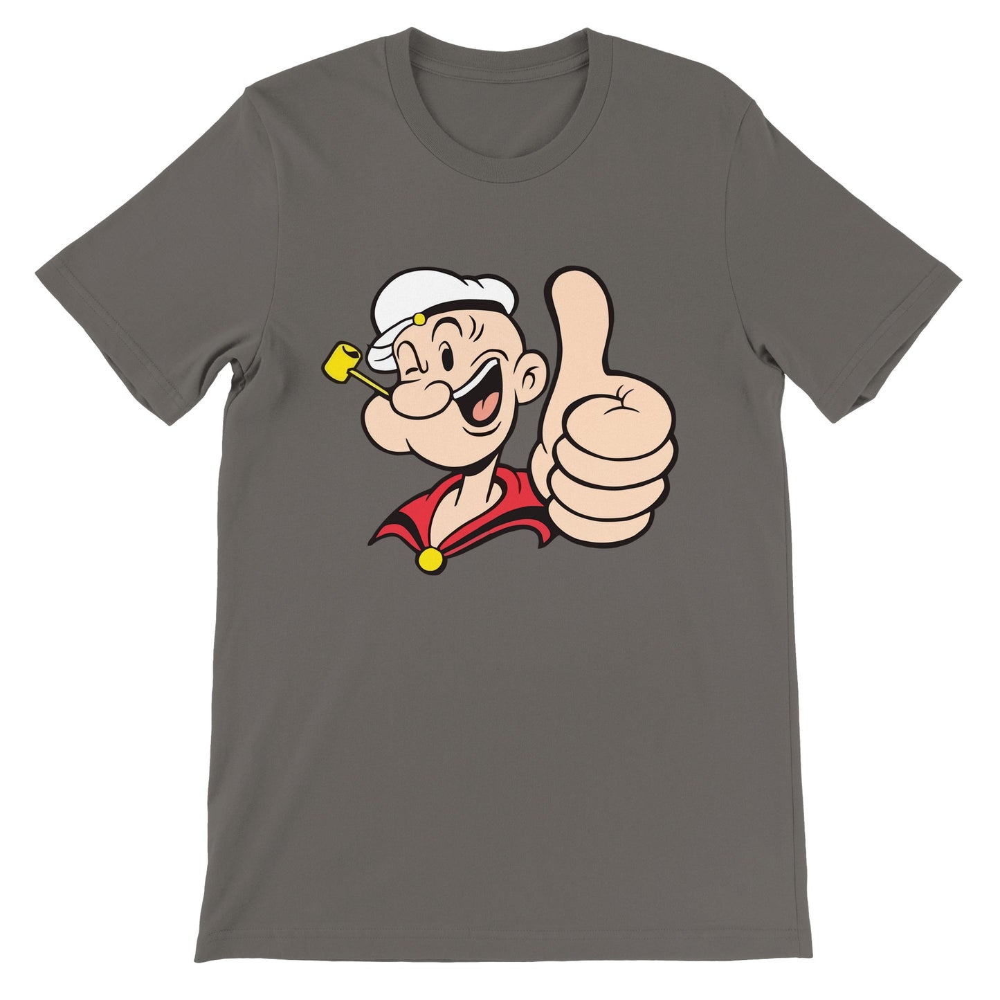 Popeye T-Shirt – Popeye Thumbs Up Artwork – Premium Unisex T-Shirt 