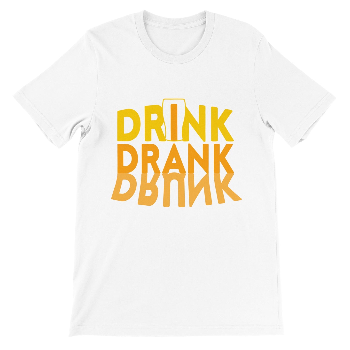 Sjove T-shirts - Drink Drank Drunk - Premium Unisex T-shirt