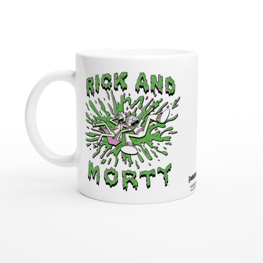 Offizielle Rick and Morty Tasse – grüner Rick and Morty – 330 ml weiße Tasse