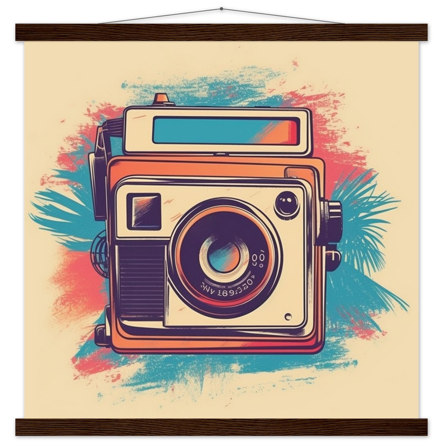 Plakat - Polaroid Camera Vintage Artwork Number 1 - Premium Mat Med Hanger