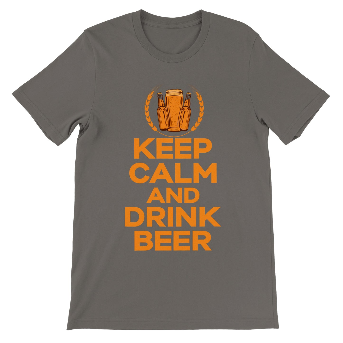 Funny T-Shirts - Keep Calm And Drink Beer - Premium Unisex T-Shirt 