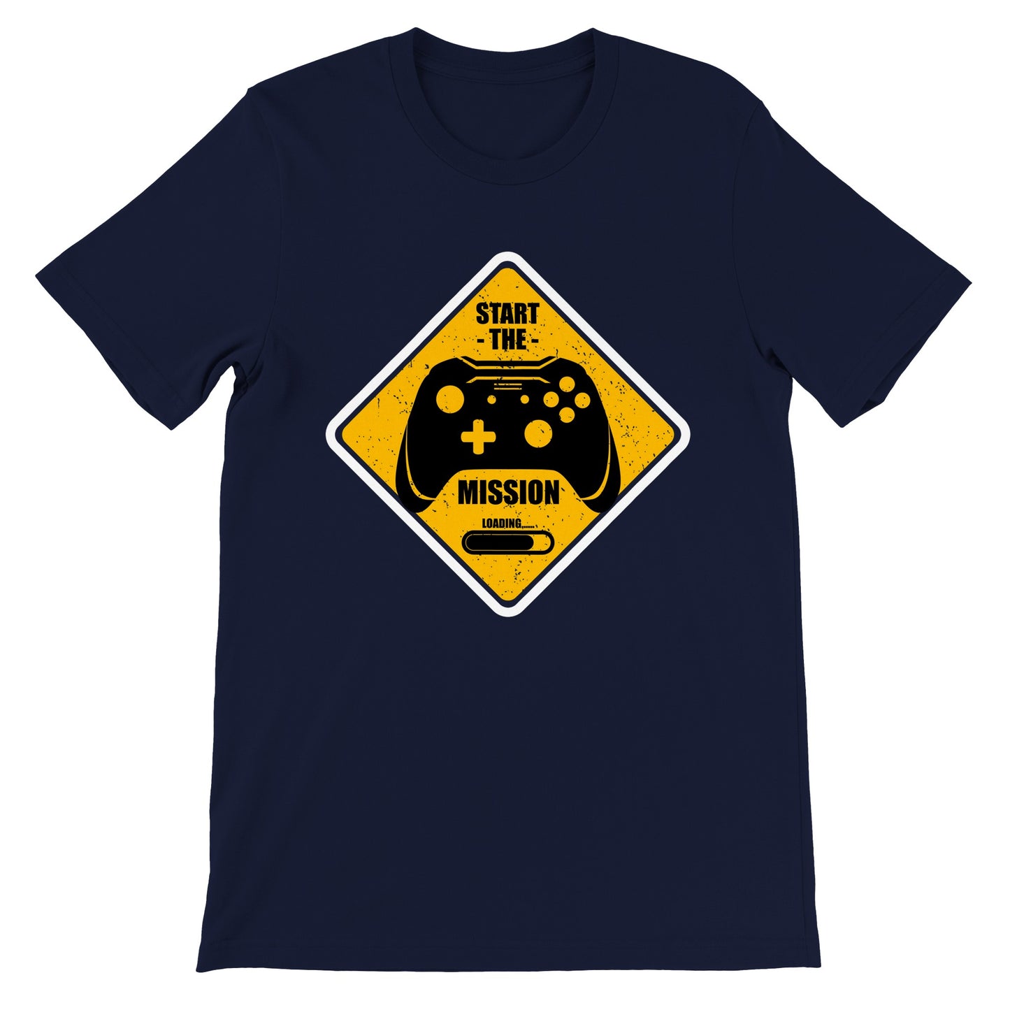 Gaming-T-Shirt – Start The Mission Loading – Premium-Unisex-T-Shirt 