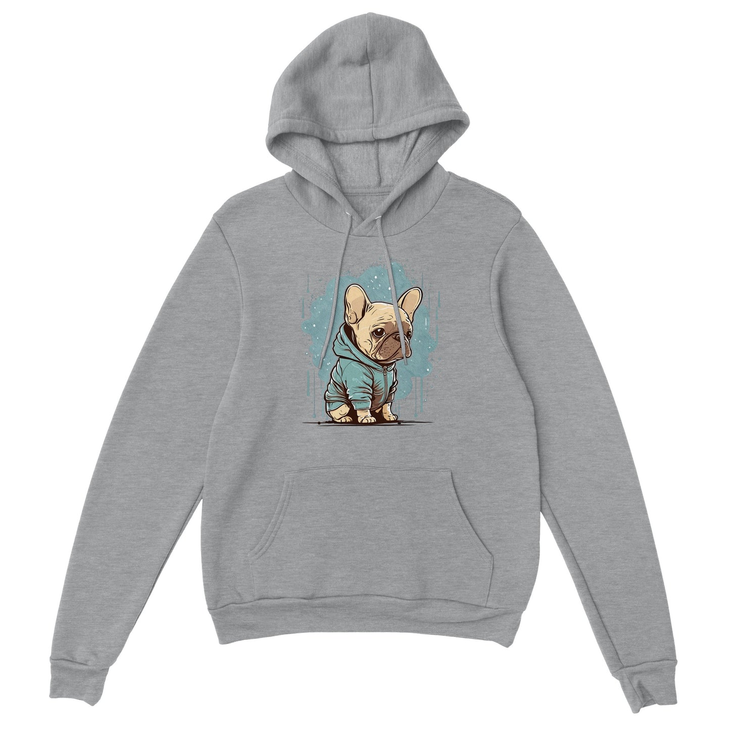 Hoodie - Light French Bulldog Light Hoodie Artwork - Premium Unisex Pullover Hoodie