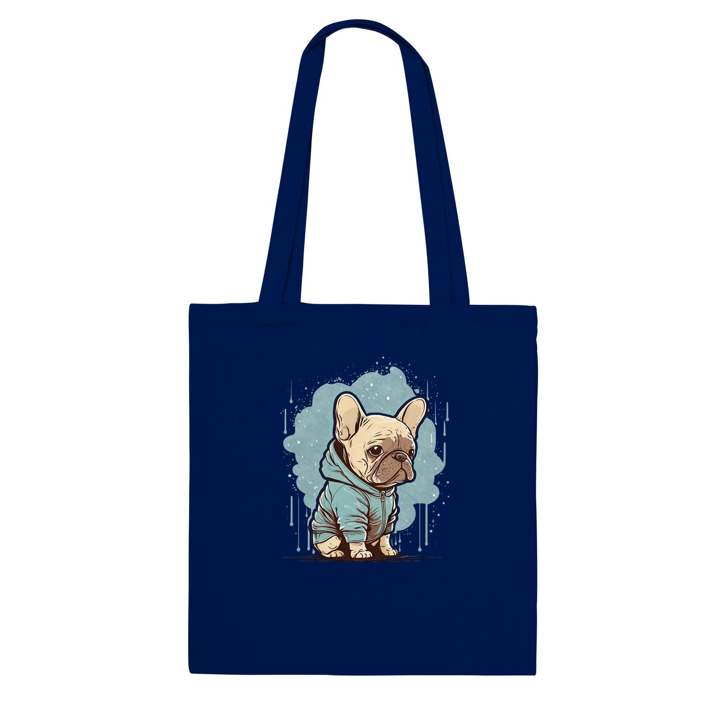 Tote Bag - Light French Bulldog Light Hoodie Artwork - Classic Tote Bag 