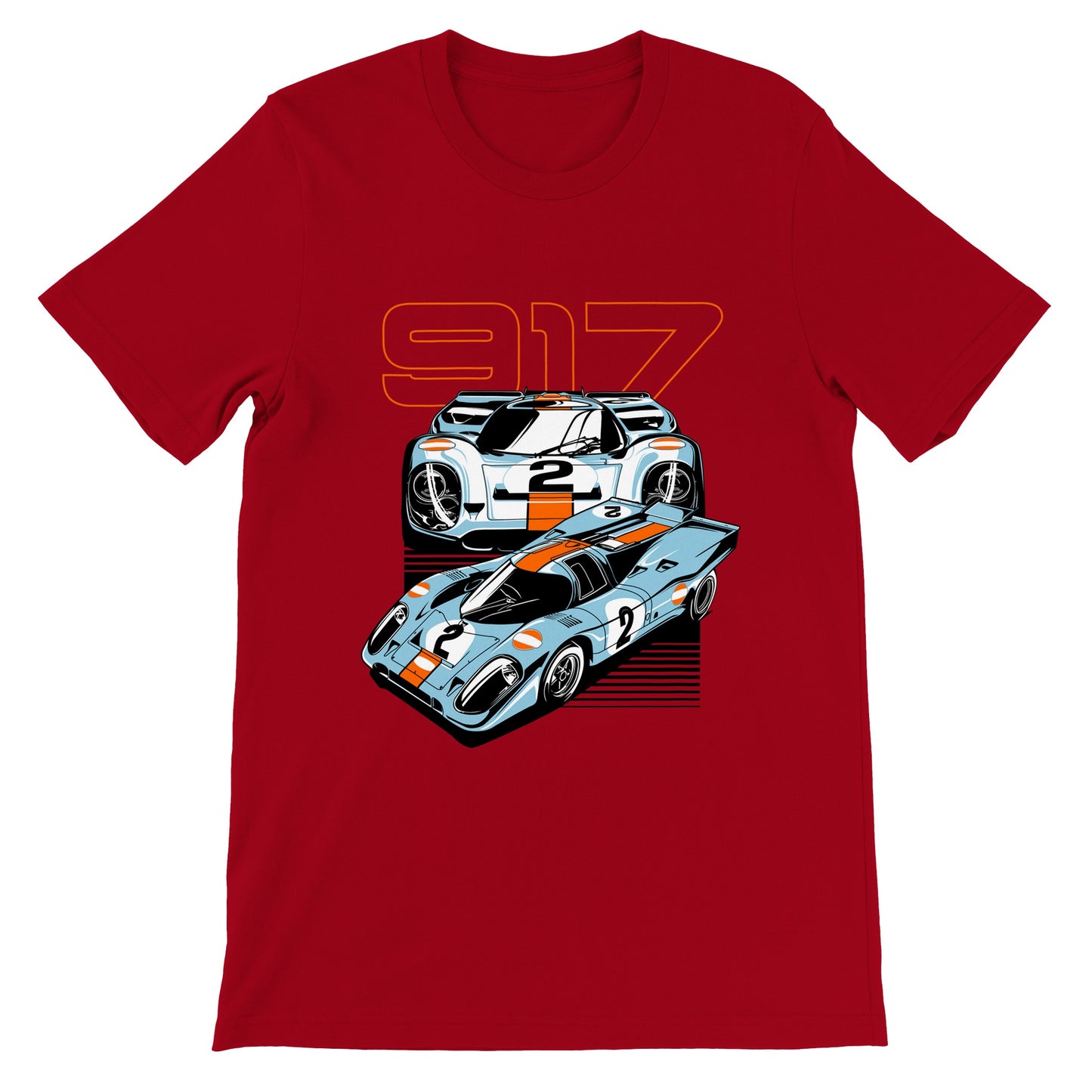 Car T-shirt - The Super Car 917 - Artwork - Premium Unisex T-shirt 