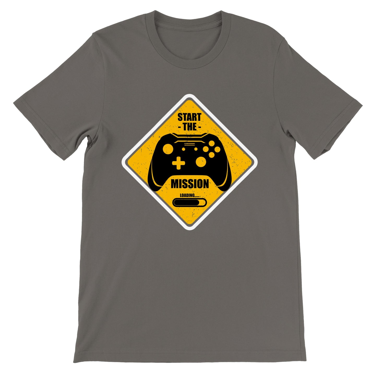 Gaming-T-Shirt – Start The Mission Loading – Premium-Unisex-T-Shirt 