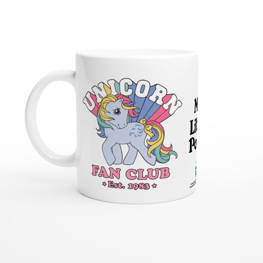 Offizielle My Little Pony-Tasse – Einhorn-Fanclub – 330 ml, weiße Tasse