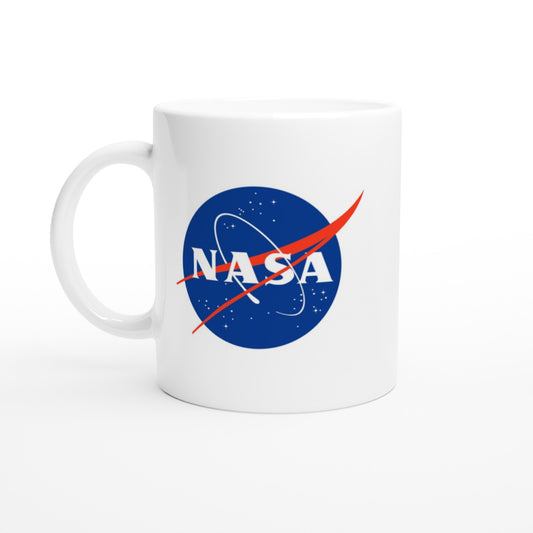 Offizielle NASA-Tasse – NASA-Logo – 330 ml, weiße Tasse