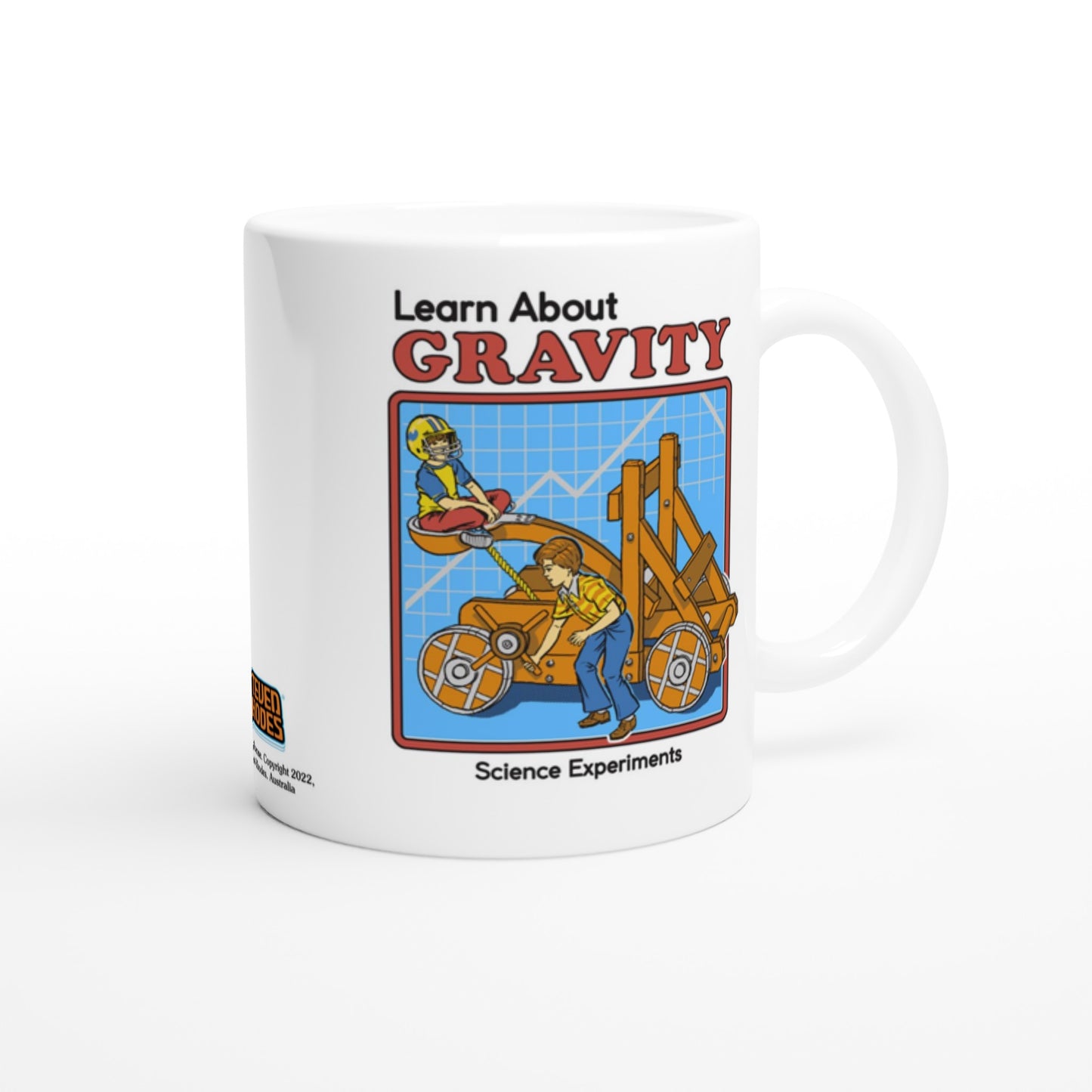 Official Steven Rhodes Mug - Learn About Gravity - 330ml White Mug