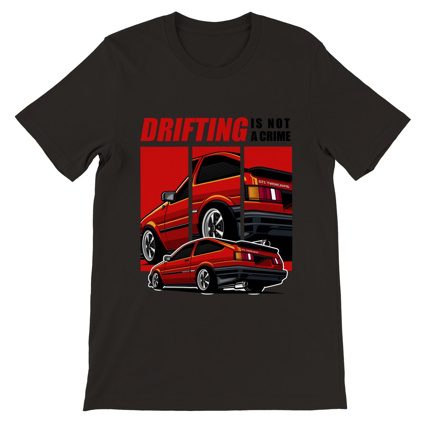 Auto-T-Shirt – Supra The Japanese Drift King Artwork – Premium Unisex T-Shirt 