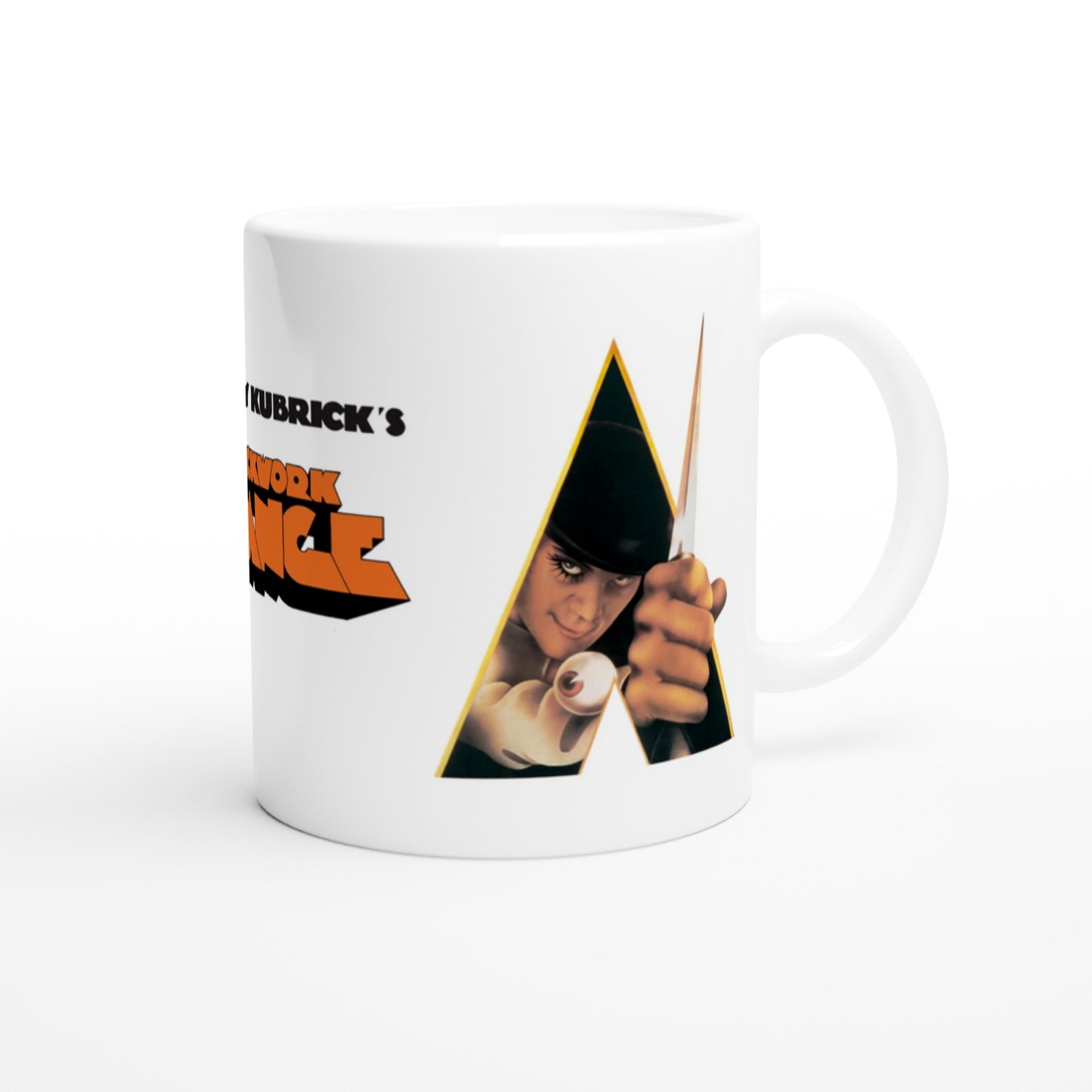 Officielt Clockwork Orange Krus - Stanley Kubricks Clockwork Orange - 330ml Hvidt Krus