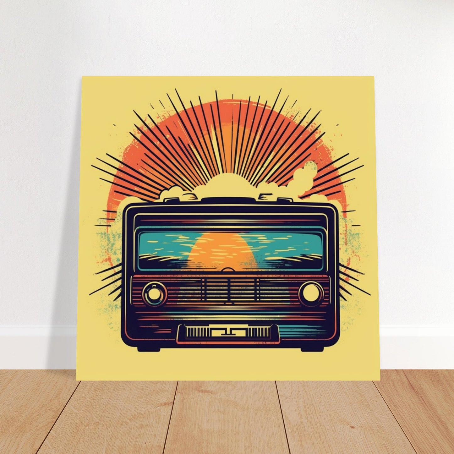 Plakat - Vintage Radio Artwork Number 1 - Premium Mat Plakat Papir