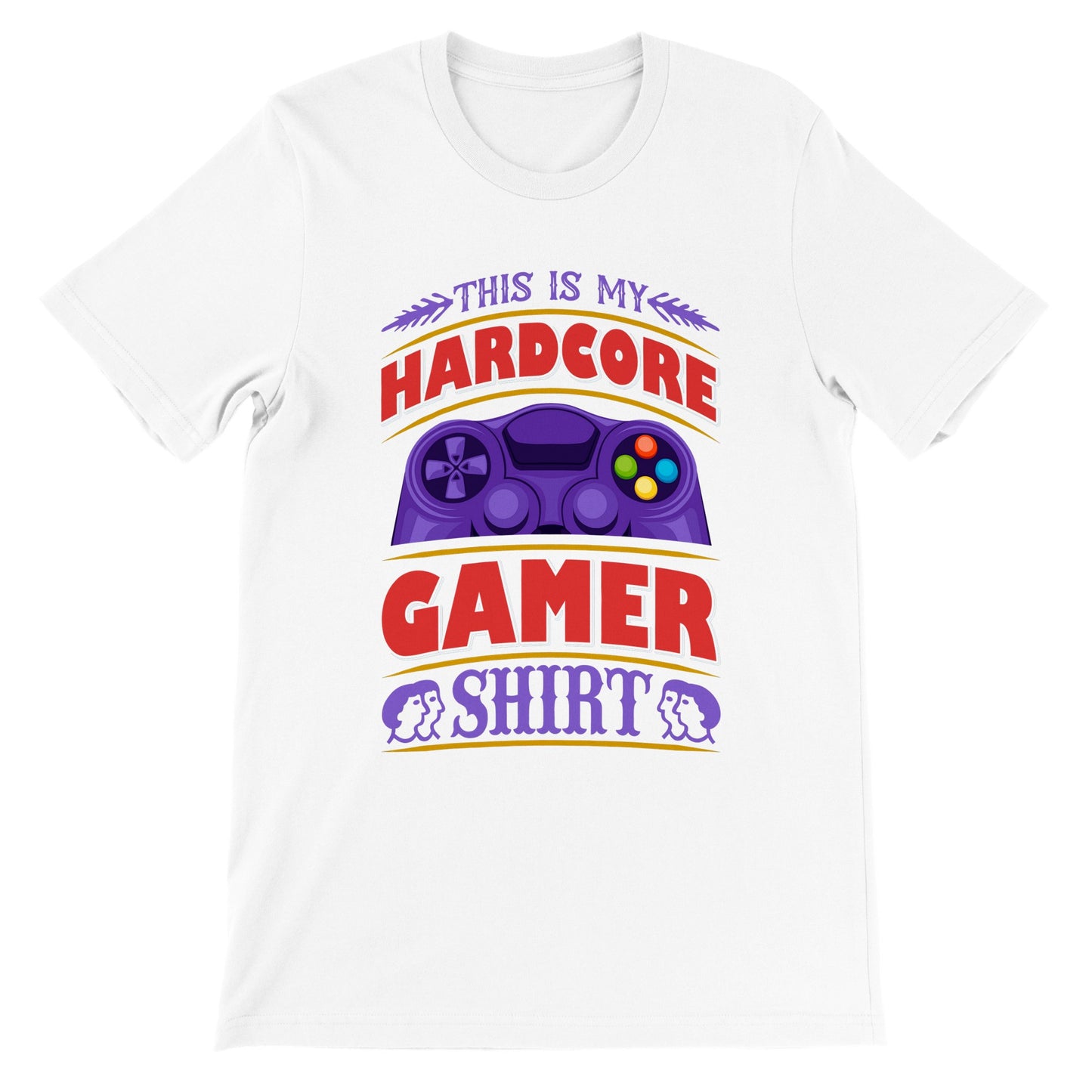 Gaming-T-Shirts – This Is My Hardcore Gamer Shirt – Premium Unisex T-Shirt 