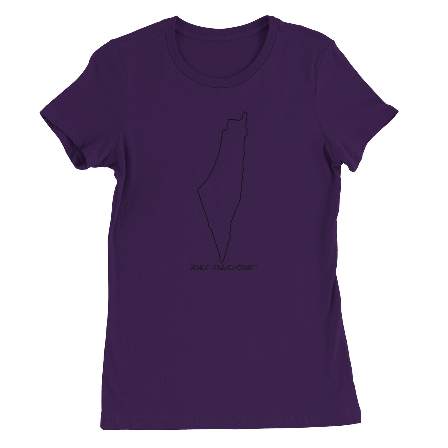 Free Palestine - Outline - Premium Women's T-shirt