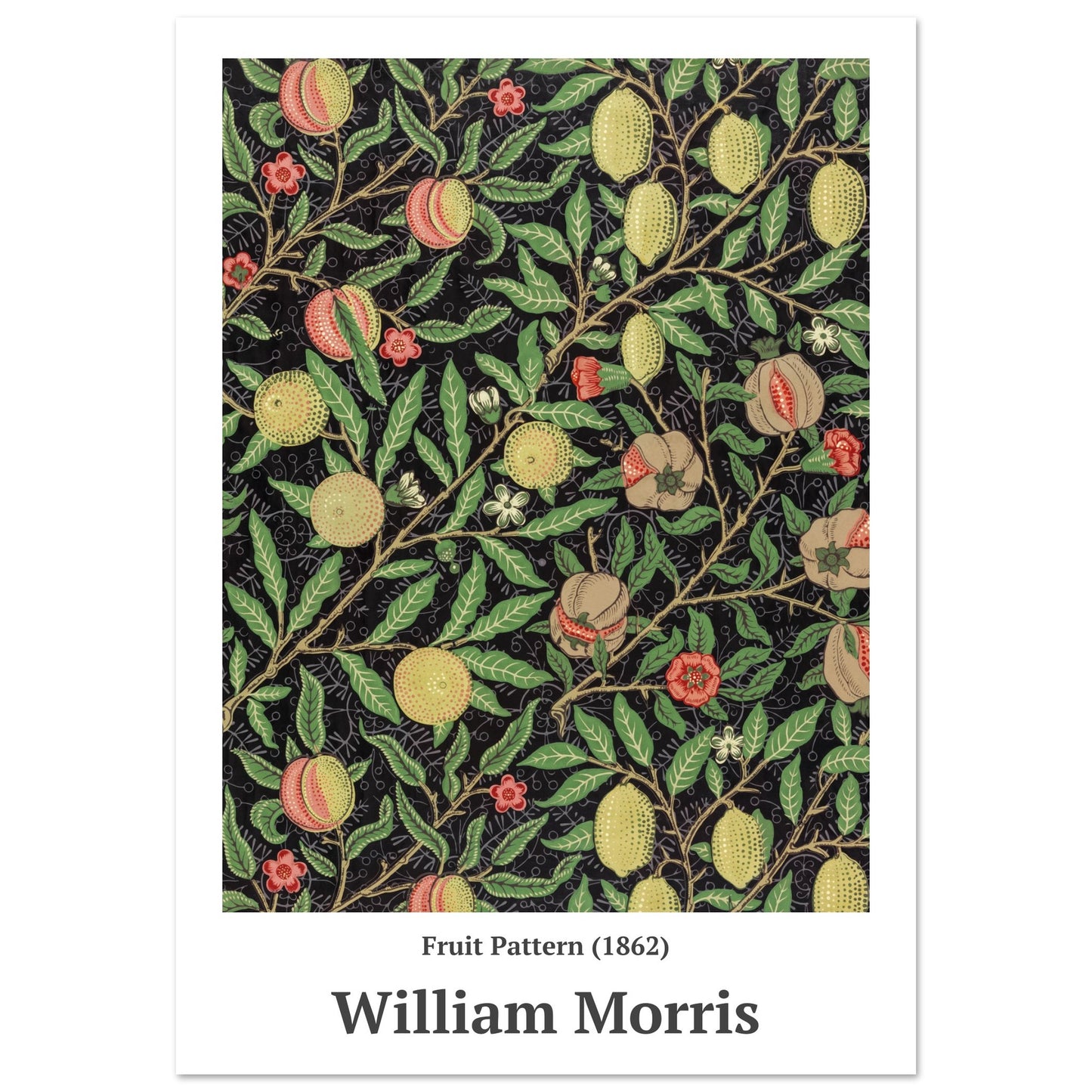 Poster – Fruchtmuster (1862) William Morris – Premium mattes Posterpapier 