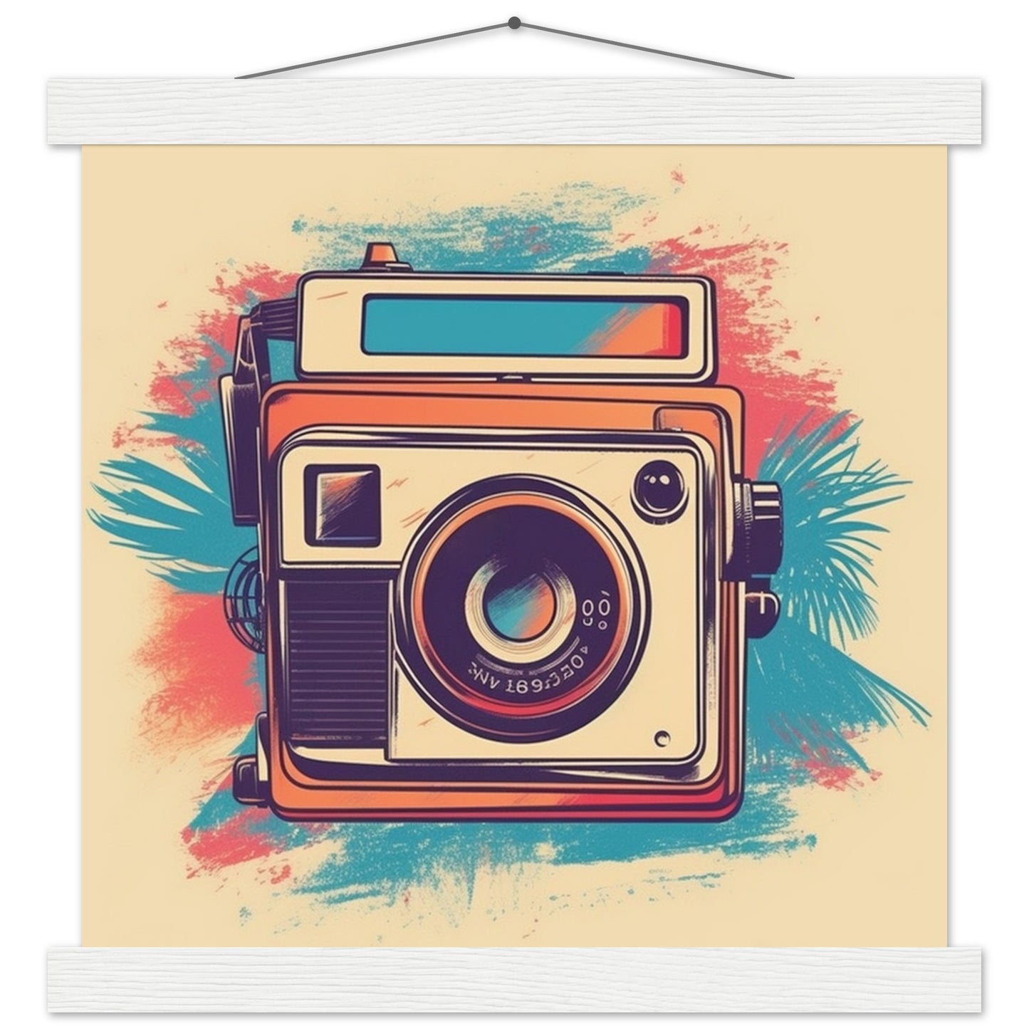 Plakat - Polaroid Camera Vintage Artwork Number 1 - Premium Mat Med Hanger