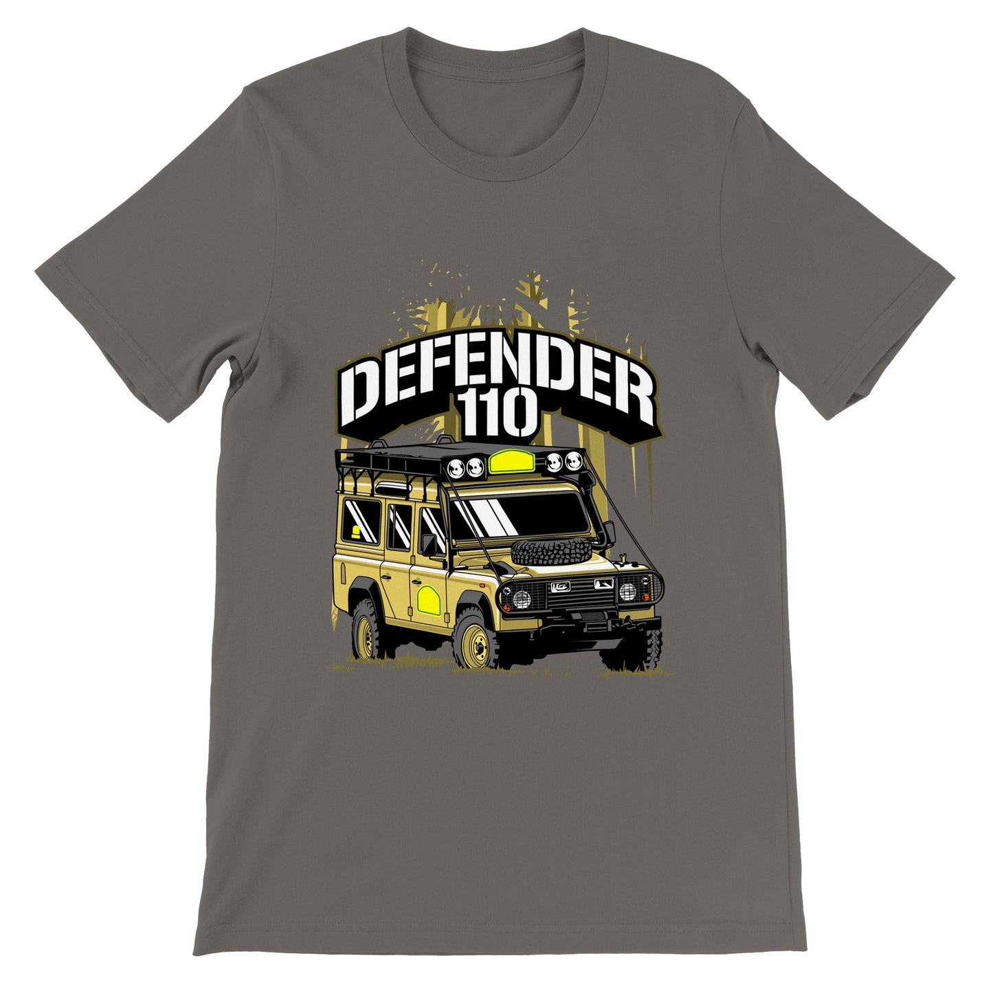 Car T-shirt - The Defender 110 - Artwork - Premium Unisex T-shirt 