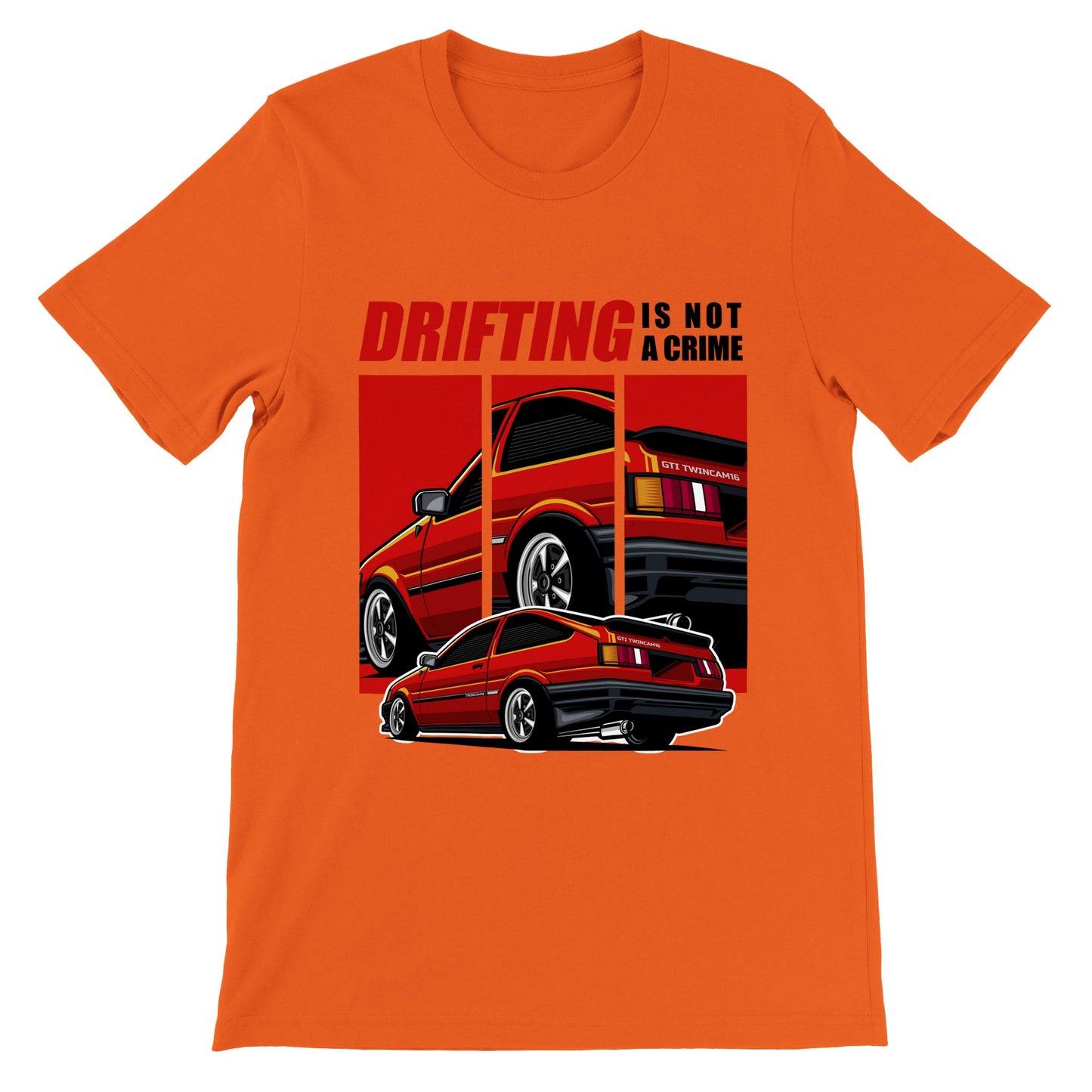 Auto-T-Shirt – Supra The Japanese Drift King Artwork – Premium Unisex T-Shirt 