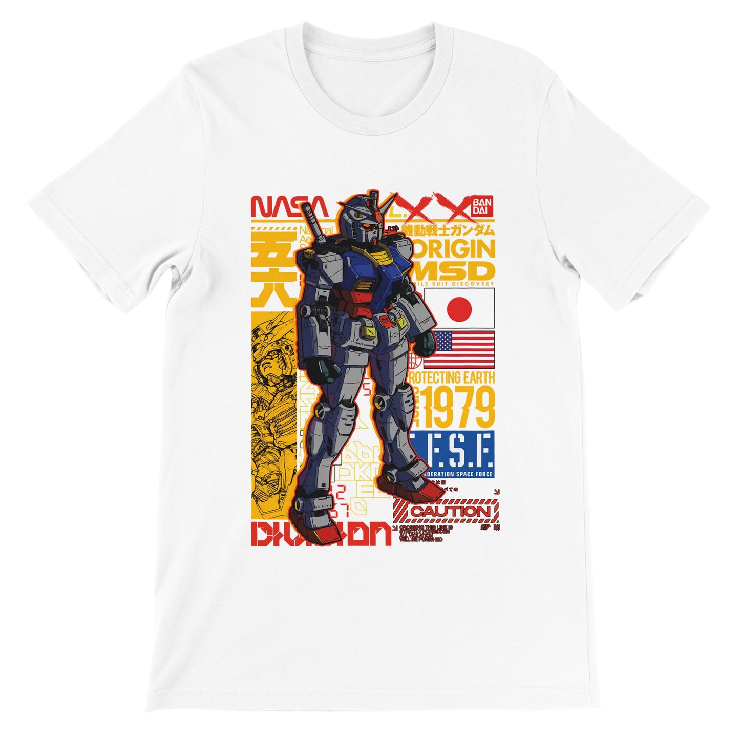 Gundam T-shirts - Gundam Artwork Vol 1 - Premium Unisex T-shirt