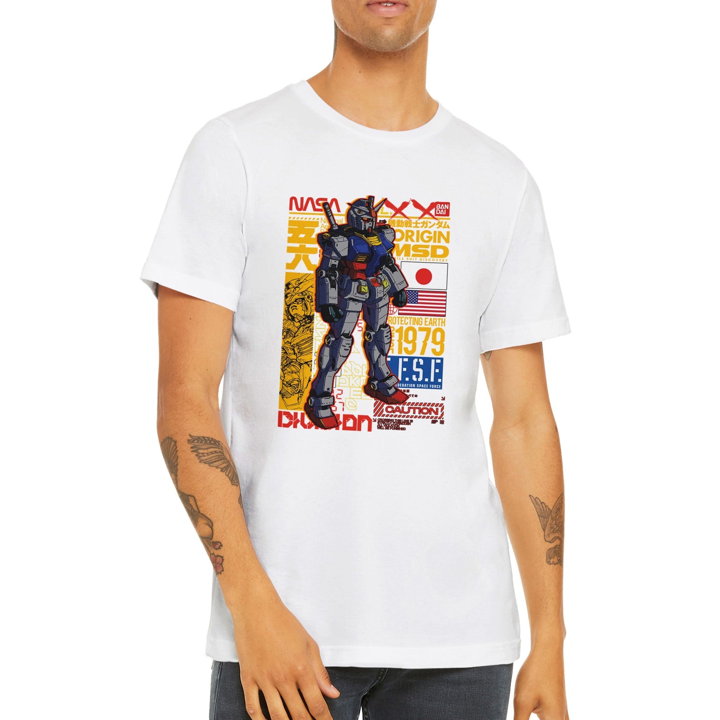 Gundam T-shirts - Gundam Artwork Vol 1 - Premium Unisex T-shirt