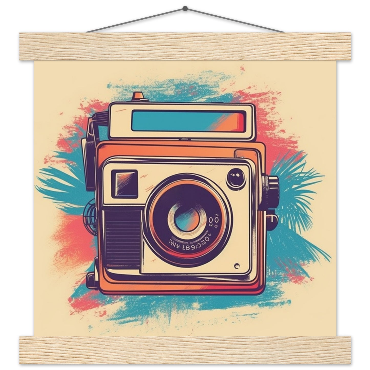 Plakat - Polaroid Camera Vintage Artwork Number 1 - Premium Mat Med Hanger