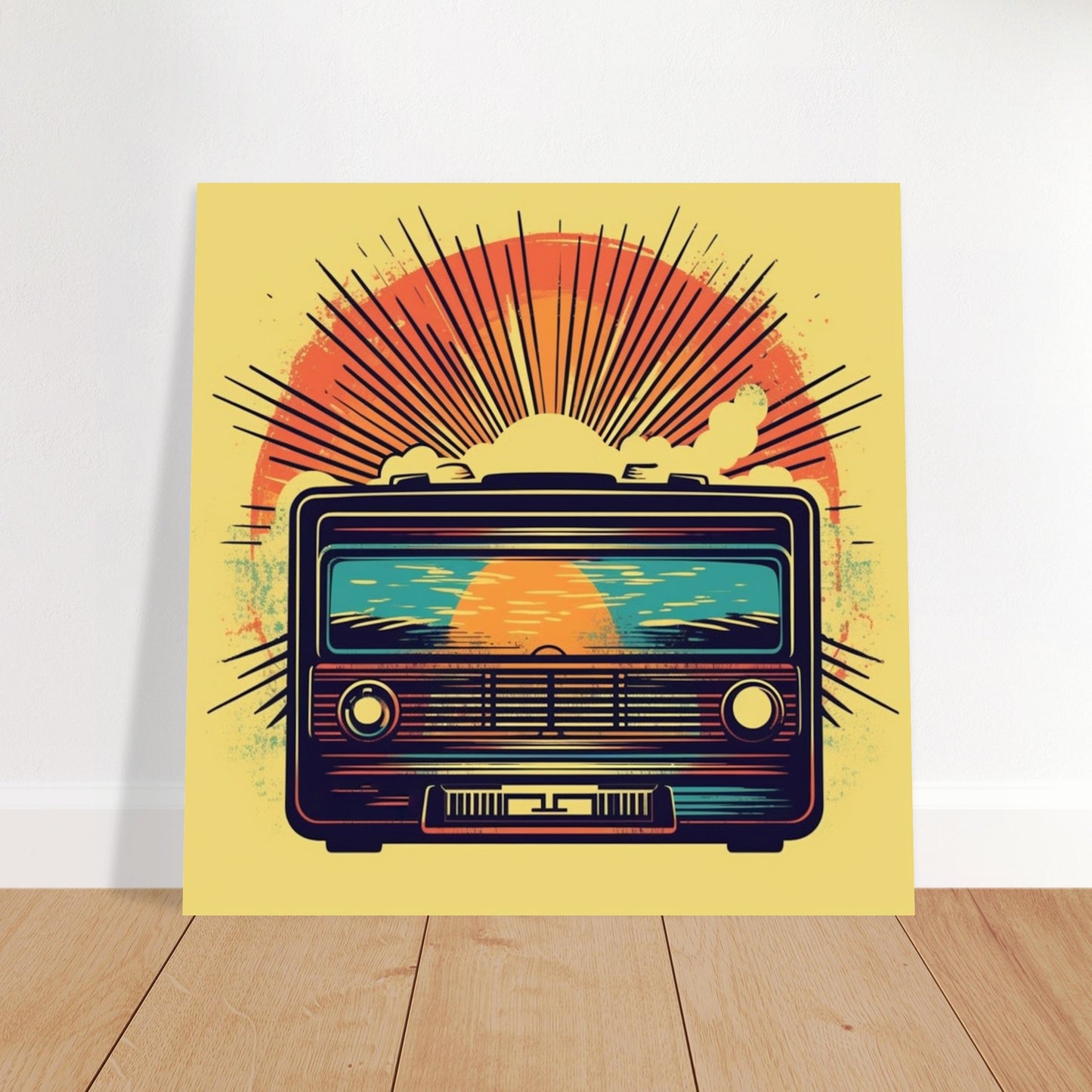 Plakat - Vintage Radio Artwork Number 1 - Premium Mat Plakat Papir