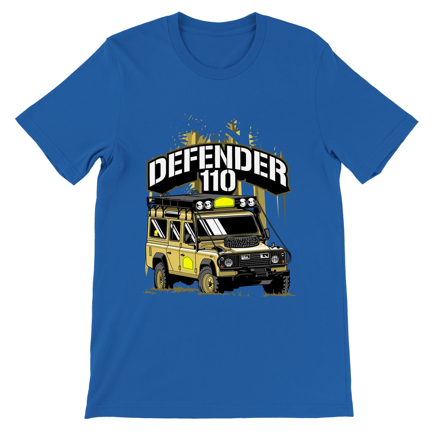 Auto-T-Shirt – The Defender 110 – Kunstwerk – Premium-Unisex-T-Shirt 