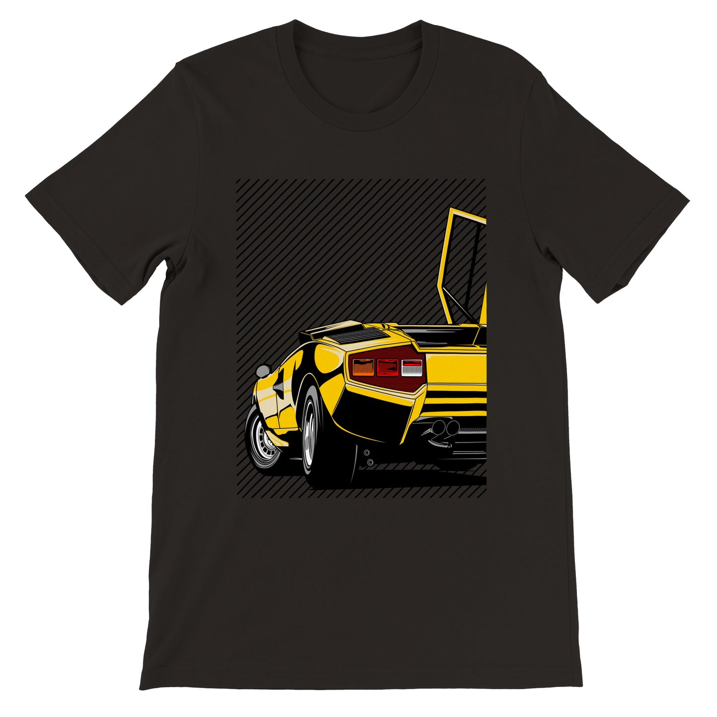 Car T-shirt - Lambo - countach Artwork - Premium Unisex T-shirt